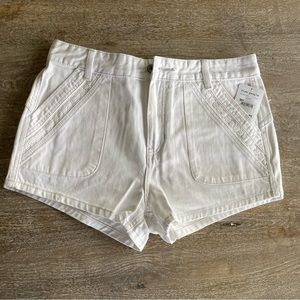 NWT Free People White Denim Shorts